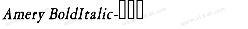 Amery BoldItalic字体转换 Amery BoldItalic字体转换